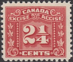 Stamp, Numeral with three maple leaves on each side, Canada,  , Leaves, Numbers, Plants (Flora)