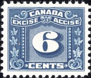 Stamp, Numeral with three maple leaves on each side, Canada,  , Leaves, Numbers, Plants (Flora)