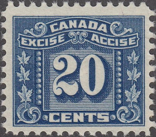 Numeral with three maple leaves on each side