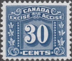 Stamp, Numeral with three maple leaves on each side, Canada,  , Leaves, Numbers, Plants (Flora)