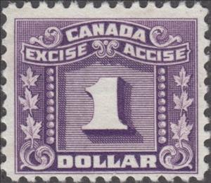 Stamp, Numeral with three maple leaves on each side, Canada,  , Leaves, Numbers, Plants (Flora)