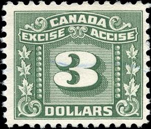 Stamp, Numeral with three maple leaves on each side, Canada,  , Leaves, Numbers, Plants (Flora)