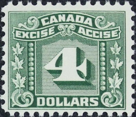 Numeral with three maple leaves on each side