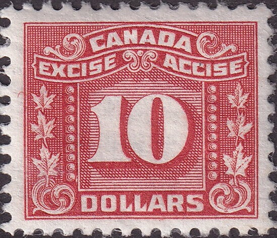 Numeral with three maple leaves on each side