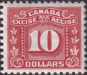 Stamp, Numeral with three maple leaves on each side, Canada,  , Leaves, Numbers, Plants (Flora)