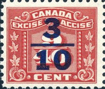 Numeral with three maple leaves on each side