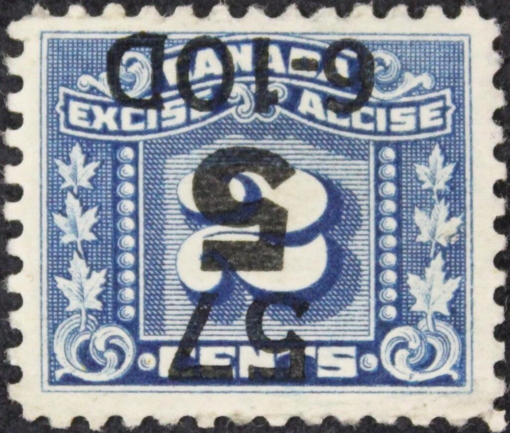 Numeral with three maple leaves on each side