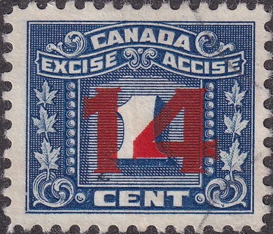 Numeral with three maple leaves on each side