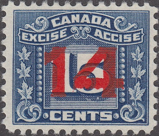 Numeral with three maple leaves on each side
