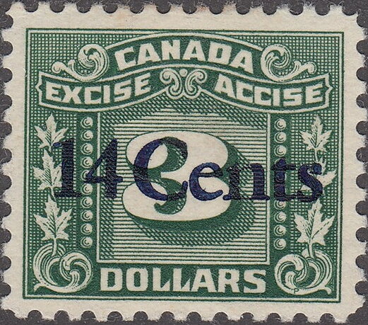 Numeral with three maple leaves on each side