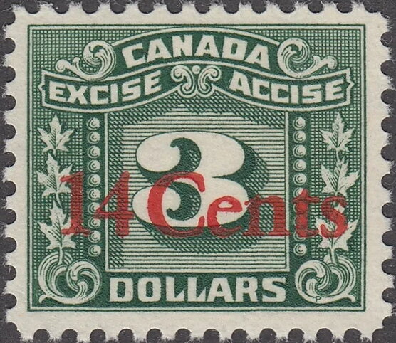 Numeral with three maple leaves on each side