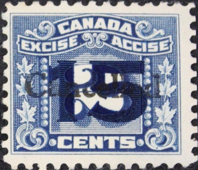 Numeral with three maple leaves on each side