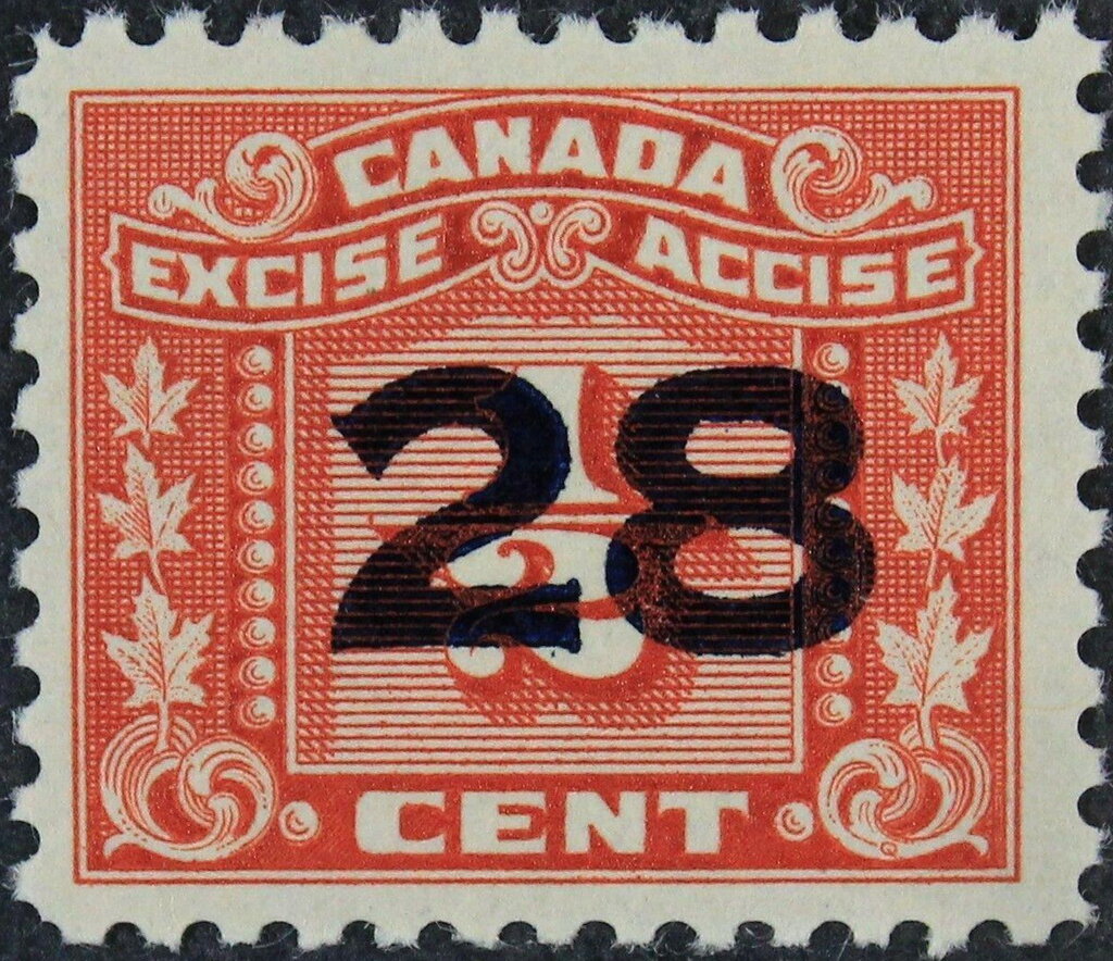 Numeral with three maple leaves on each side