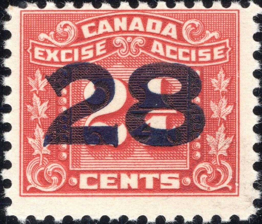 Numeral with three maple leaves on each side