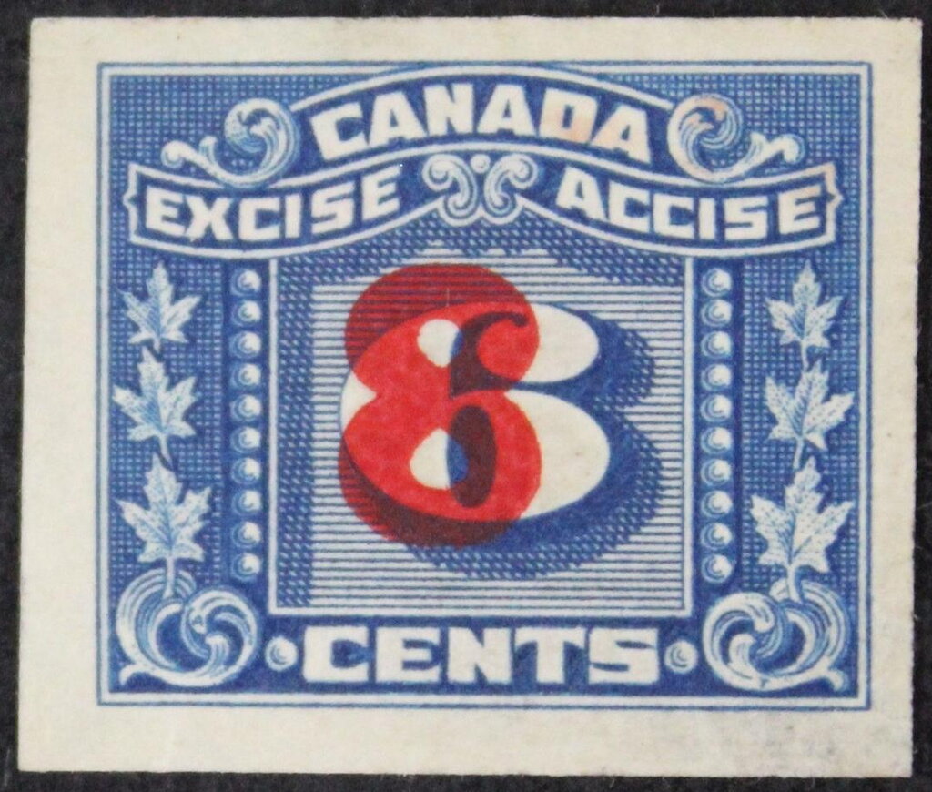 Numeral with three maple leaves on each side