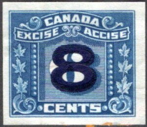 Numeral with three maple leaves on each side