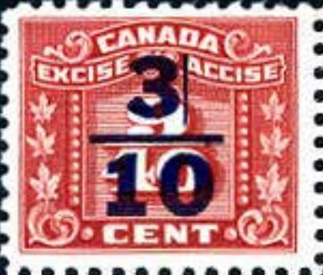 Numeral with three maple leaves on each side