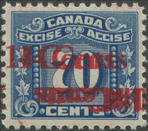 Stamp, Numeral with three maple leaves on each side, Canada,  , Leaves, Numbers, Plants (Flora)