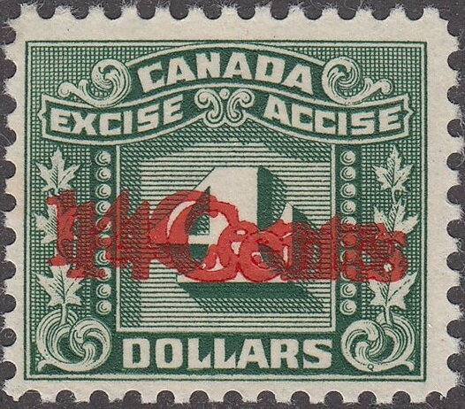 Numeral with three maple leaves on each side