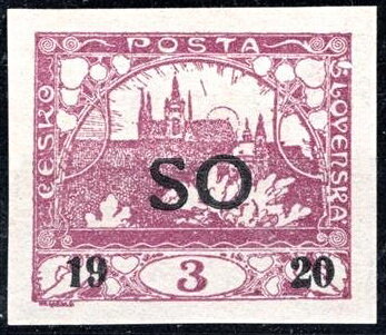 Hradcany at Prague - Special Delivery Stamp - SO 1920