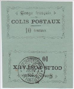 Tete-Beche, Colis Postaux, French Congo,  