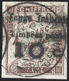 Type Duval overprint and surcharge