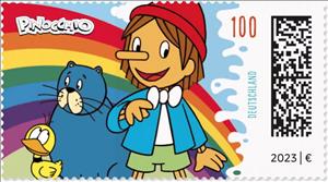 Stamp, Pinocchio, Germany, Federal Republic,  , Cartoons