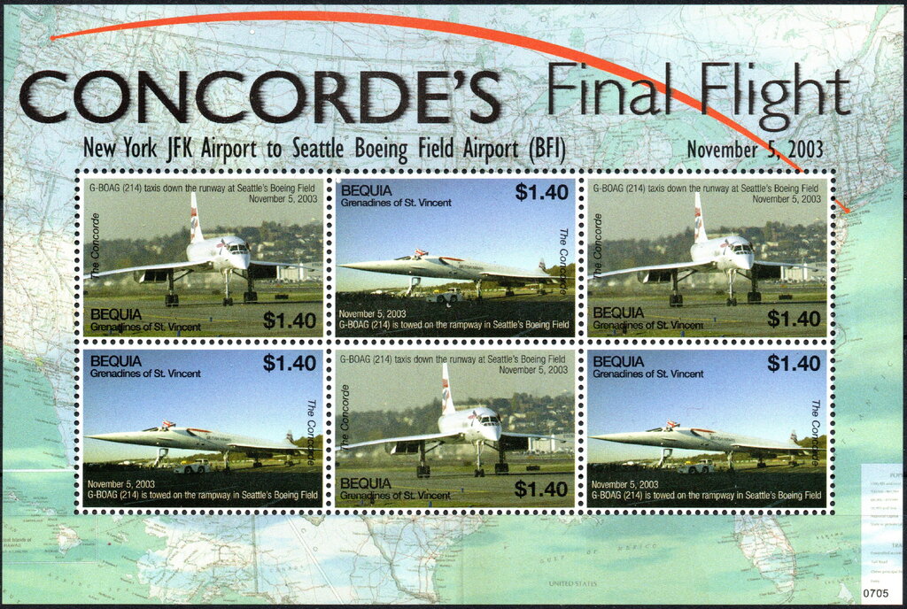 Last flights of the Concorde