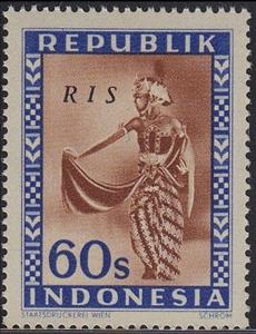 Stamp, Dancer, Indonesia,  , Dance, Folklore, Suits and Costumes, Traditions