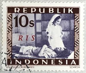 Stamp, Healthcare, Indonesia,  