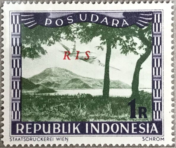 Plane over Sumatra Mountain
