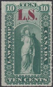 Stamp, Allegory of Justice, Ontario,  , Scales (balance), Statues, Women