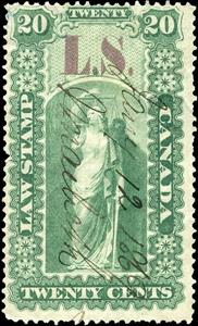 Stamp, Allegory of Justice, Ontario,  , Scales (balance), Statues, Women