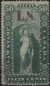 Stamp, Allegory of Justice, Ontario,  , Scales (balance), Statues, Women