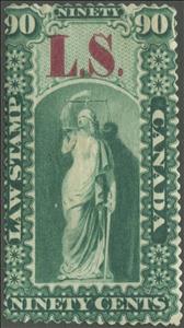 Stamp, Allegory of Justice, Ontario,  , Scales (balance), Statues, Women