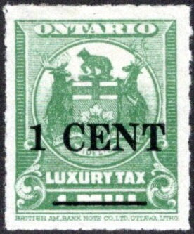 Stamp, Coat of Arms of Ontario, Ontario,  , Coats of Arms, Heraldic Animals