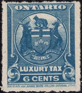 Stamp, Coat of Arms of Ontario, Ontario,  , Coats of Arms, Heraldic Animals