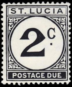 Stamp, Postage Due, Saint Lucia,  