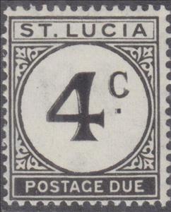 Stamp, Postage Due, Saint Lucia,  