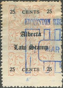 Stamp, Alberta Law Stamp, Alberta,  