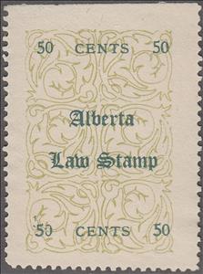 Stamp, Alberta Law Stamp, Alberta,  