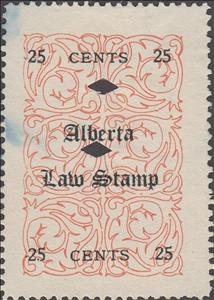 Stamp, Alberta Law Stamp, Alberta,  