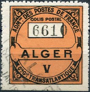 Stamp, Inscribed ALGER, Algeria,  , Letters (Alphabet), Numbers