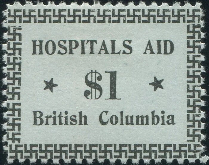 Numeral with swastika border