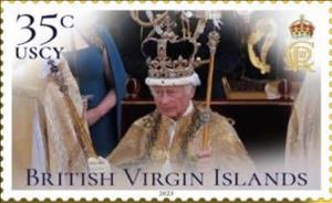 Stamp, Coronation of King Charles III, British Virgin Islands,  , Royalty