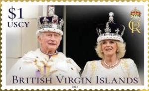 Stamp, Coronation of King Charles III, British Virgin Islands,  , Royalty