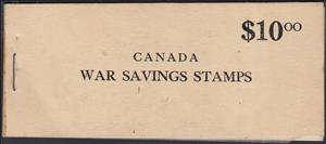 Booklet, Canada War Savings Stamps, Canada,  , Leaves, Numbers, Plants (Flora), Second World War, Torches