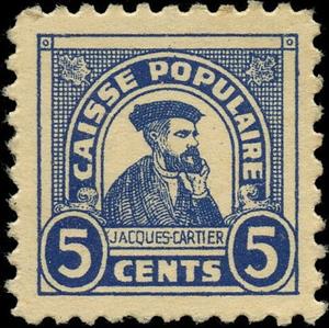 Stamp, Jacques Cartier (1491-1557), Canada,  , Explorers, Famous People, Headgear, Leaves, Men, Plants (Flora)
