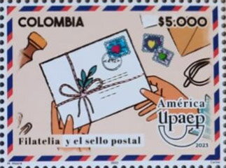 Stamp, Cover Wrapped with a Bow, Colombia,  , Philately, U.P.A.E.P.
