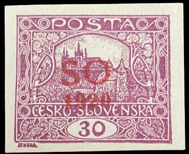 Hradcany at Prague -UNISSUED stamp - SO 1920
